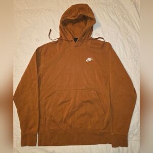 Nike Club Fleece Pullover Hoodie Burnt Orange